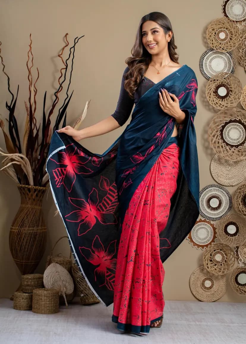 Midnight Elegance Saree