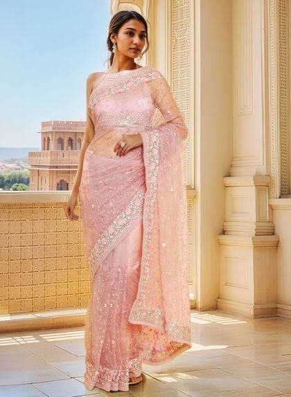 Soft Gold Occasion Saree